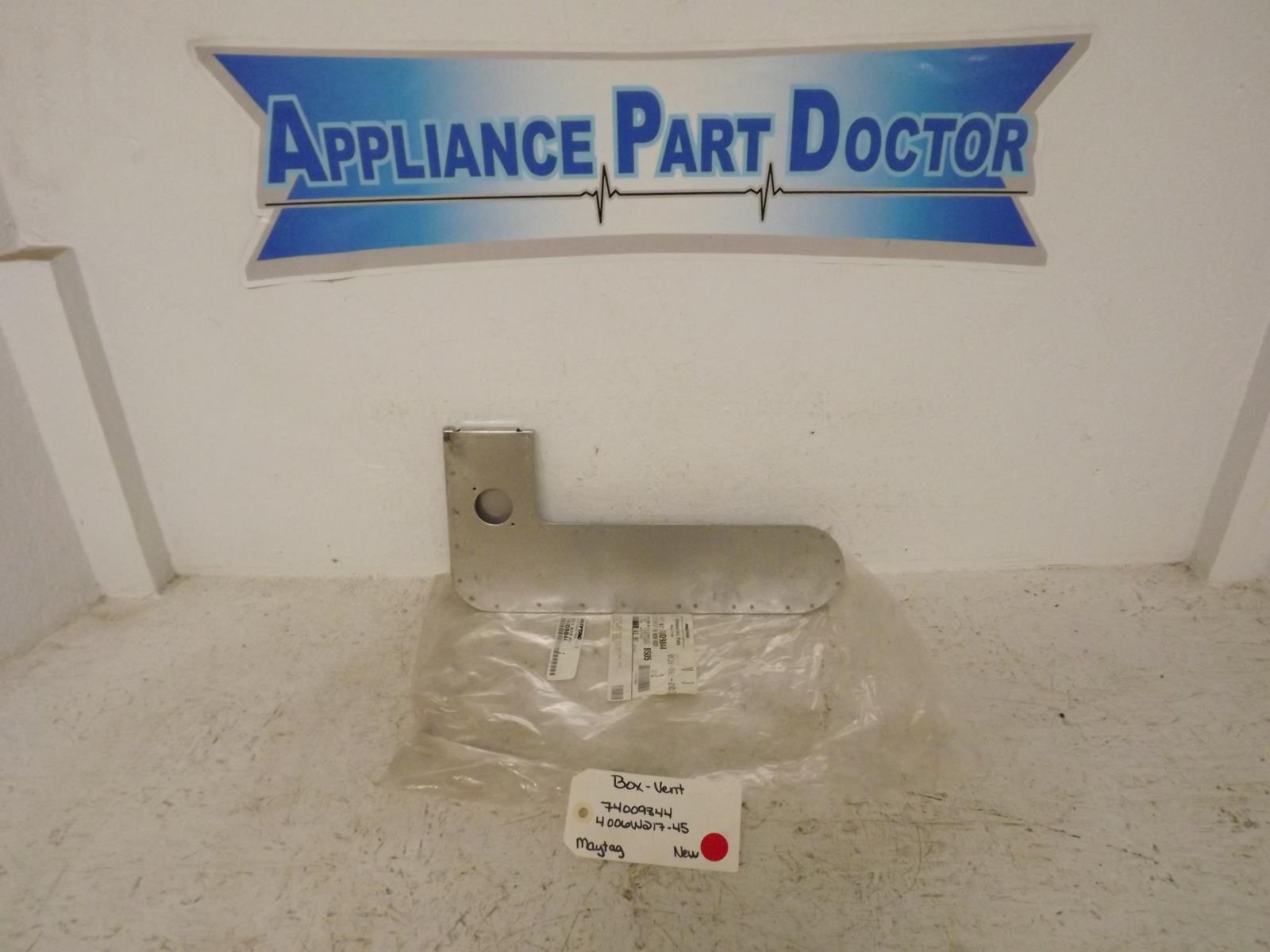 Maytag Oven 74009844 4006W217-45 Box-Vent New Maytag Oven 74009844 4006W217-45 Box-Vent New